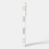 Wit op witte streep gepersonaliseerd Case-Mate iPhone case (Achterkant / Rechts)