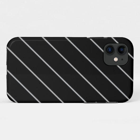 Wit op zwart Case-Mate iPhone case (Achterkant (horizontaal))