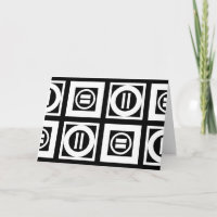 Wit op Zwart Geometrische Gelijke Tekenpatroon Kaa