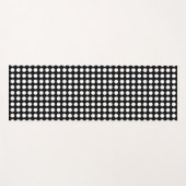 Wit op Zwart Groot Grootte Horizontale Polka Dots Yogamat (Voorkant (horizontaal))