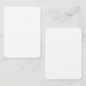 Wit op zwart in plaats van gunsten liefdadigheid b plaatskaartje (Voorkant / Achterkant)