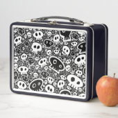 Wit-op-zwart schedelpatroon (In situ)