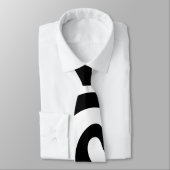 Wit op zwart Stropdas (Gebonden)