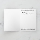 Wit op zwarte mandalakaart kaart (Binnen)