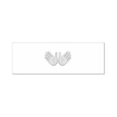 Wit Open Handen Teken - Emoji Zelfinktende Stempel (Design)