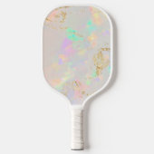 wit optisch effect pickleball paddle (Voorkant)