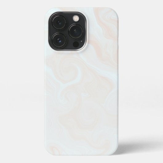wit Oranje marmer met gradiënt iPhone Hoesje (Achterkant)