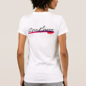 Wit Oranje Roze Motiverende T-Shirt (Achterkant)