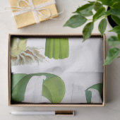  wit orchidee bloemenpapier tissuepapier (Geschenk)