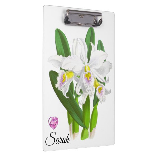  wit orchidee ventilator, aangepast klembord (Rechts)