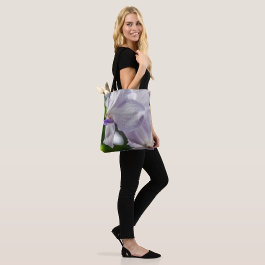 Wit orchideeënCanvas tas (Op model)