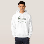Wit organisch hoodie (Voorkant volledig)