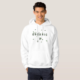 Wit organisch hoodie
