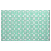 Wit over Blauwgroen groene poladot Stof (Yard (91,4 cm))