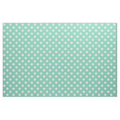 Wit over Blauwgroen groene poladot Stof (Fat Quarter)