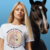 Wit Paard Aanpasbaar T-shirt