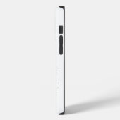 wit paard bloemen gepersonaliseerd Case-Mate iPhone case (Achterkant / Links)