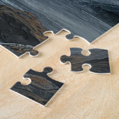 Wit Paard dat door Water Rent Legpuzzel (Zijkant)