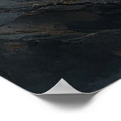 Wit Paard dat door Water Rent Poster (Hoek)