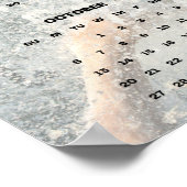 Wit Paard Drafrend Door De Rivier 2024 Kalender Poster (Hoek)