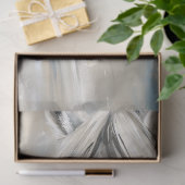 Wit Paard En Meisje Découpage Tissuepapier (Geschenk)