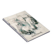 Wit paard gepersonaliseerd notitieboek (Rechterzijde)