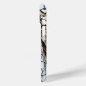 Wit Paard glas in lood Case-Mate iPhone Case (Achterkant / Links)