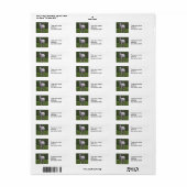 Wit paard in het veld etiket (Full Sheet)