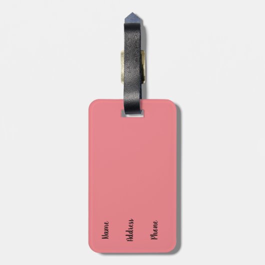 wit paard in sneeuw bagagelabel (Achterkant verticaal)