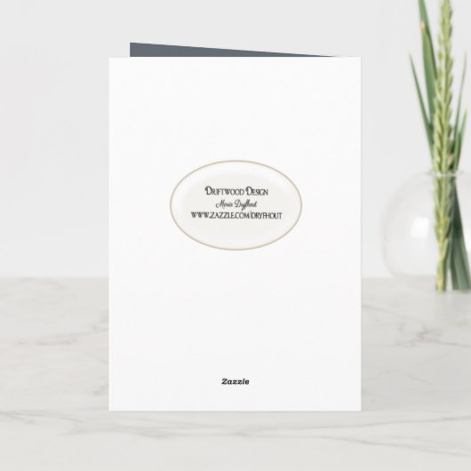 Wit Paard in stalstal Kaart (Achterkant)