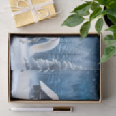 Wit paard in winterbos tissuepapier (Geschenk)