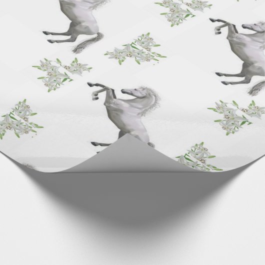 Wit Paard inpakpapier (Hoek)