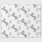 Wit Paard inpakpapier (Vlak)
