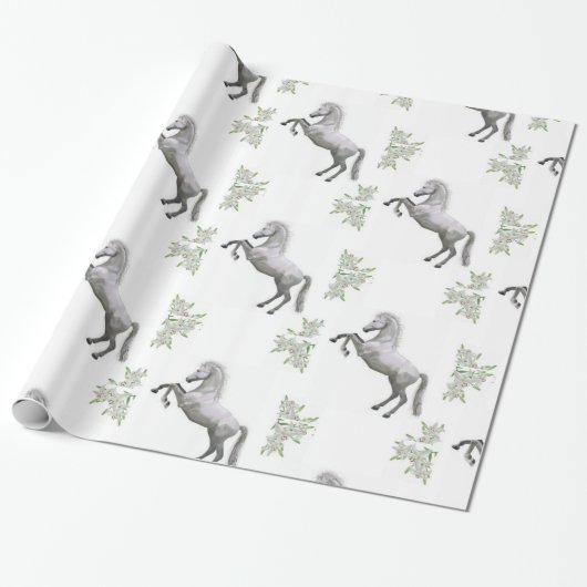 Wit Paard inpakpapier (Uitgerold)