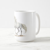 Wit Paard Koffiemok (Voorkant rechts)
