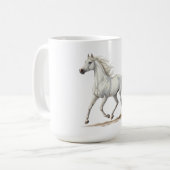 Wit Paard Koffiemok (Voorkant links)