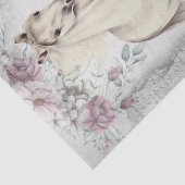 Wit-paard Meadow Fantasy-ontkoppeling Tissuepapier (Detail)