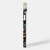 Wit paard met een kerstboom Case-Mate iPhone case (Achterkant / Rechts)