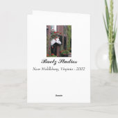 Wit Paard met Rozen Kaart (Achterkant)