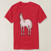 wit paard t-shirt (Design voorkant)