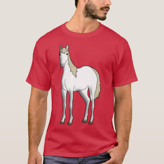 wit paard t-shirt