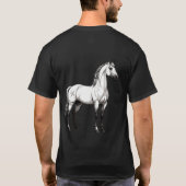 Wit Paard T-shirt (Achterkant)