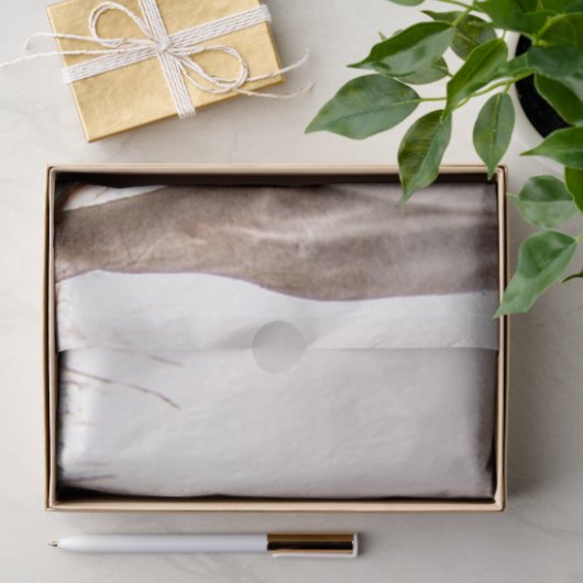 wit paard tissuepapier (Geschenk)