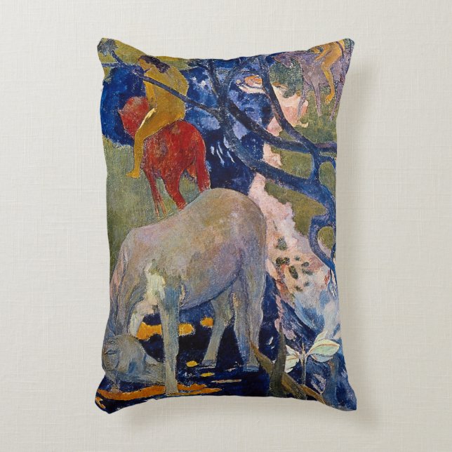 Wit Paard van Paul Gauguin Accent Kussen (Voorkant(Verticaal))