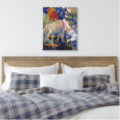 Wit Paard van Paul Gauguin Canvas Afdruk (Insitu (Slaapkamer))