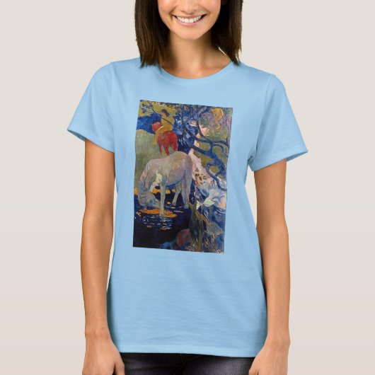 Wit Paard van Paul Gauguin T-shirt (Voorkant)