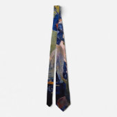 Wit Paard van Paul Gauguin, Vintage Fine Art Stropdas (Achterkant)