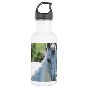 Wit paard. waterfles 