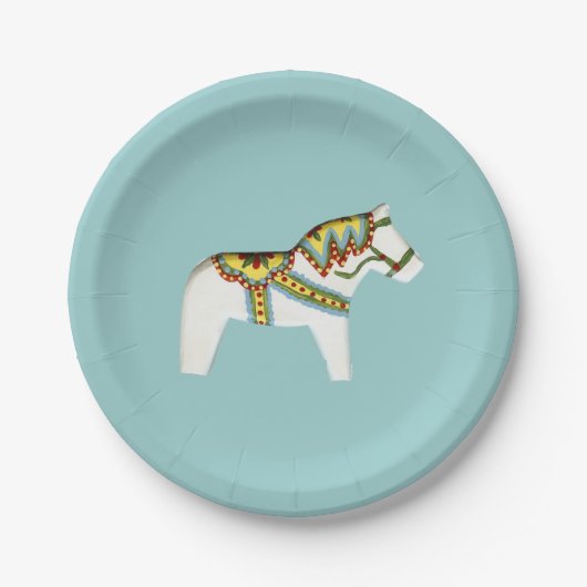 Wit Paardenbord Papieren Bordje (Voorkant)