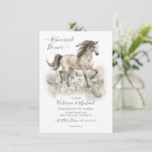 Wit-paardenrennen draaien kaart (Staand voorkant)